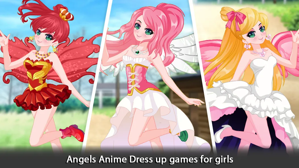 Dress Up Angel Anime Girl Game  [МОД Бесконечные монеты] Screenshot 5