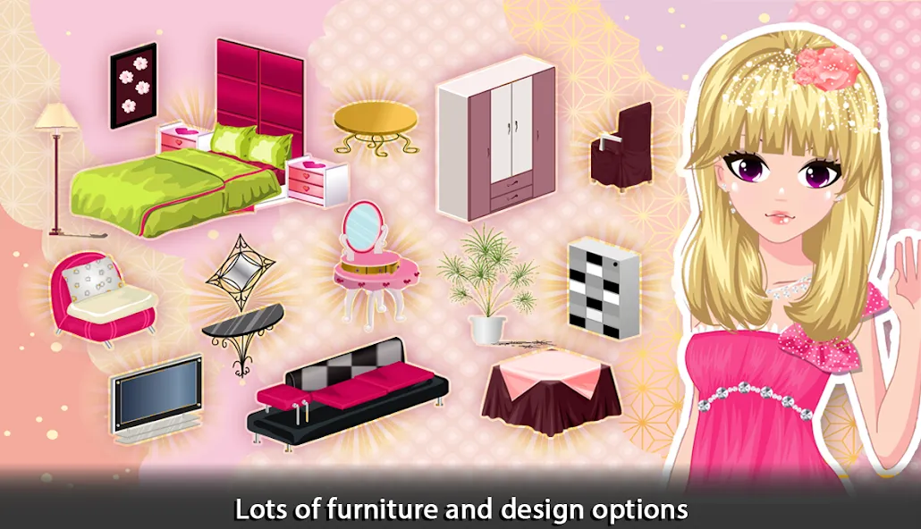 Girl Doll House - Room Design  [МОД Mega Pack] Screenshot 3