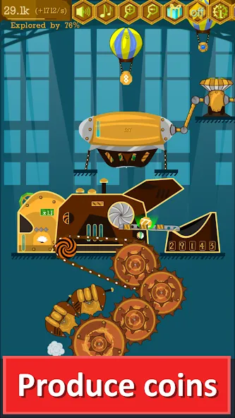 Steampunk Idle Gear Spinner (Стеампанк Идл Спиннер Фабрика)  [МОД Бесконечные деньги] Screenshot 2