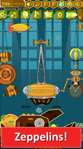 Steampunk Idle Gear Spinner (Стеампанк Идл Спиннер Фабрика)  [МОД Бесконечные деньги] Screenshot 4