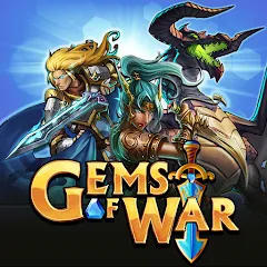 Взломанная Gems of War - Match 3 RPG (Гемс оф Вар)  [МОД Много монет] - последняя версия apk на Андроид