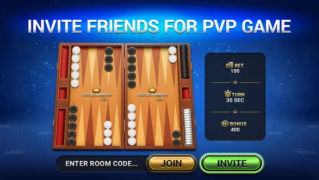 Backgammon Live - Online Games (Бэкгаммон Лайв)  [МОД Много монет] Screenshot 1