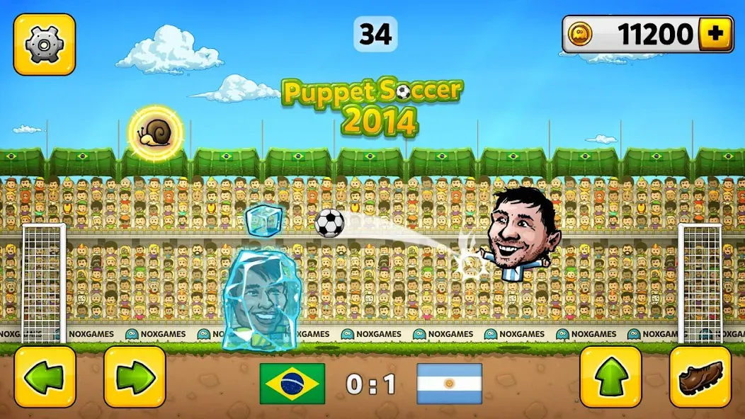 Puppet Soccer - Football  [МОД Бесконечные монеты] Screenshot 1