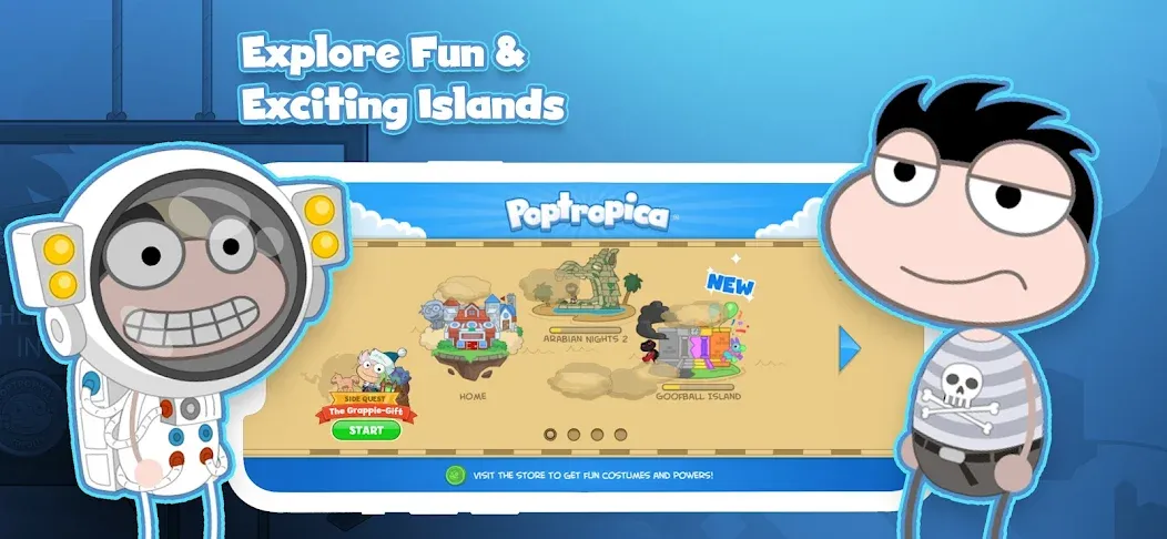 Poptropica: Fun Kids Adventure (Поптропика)  [МОД Меню] Screenshot 1