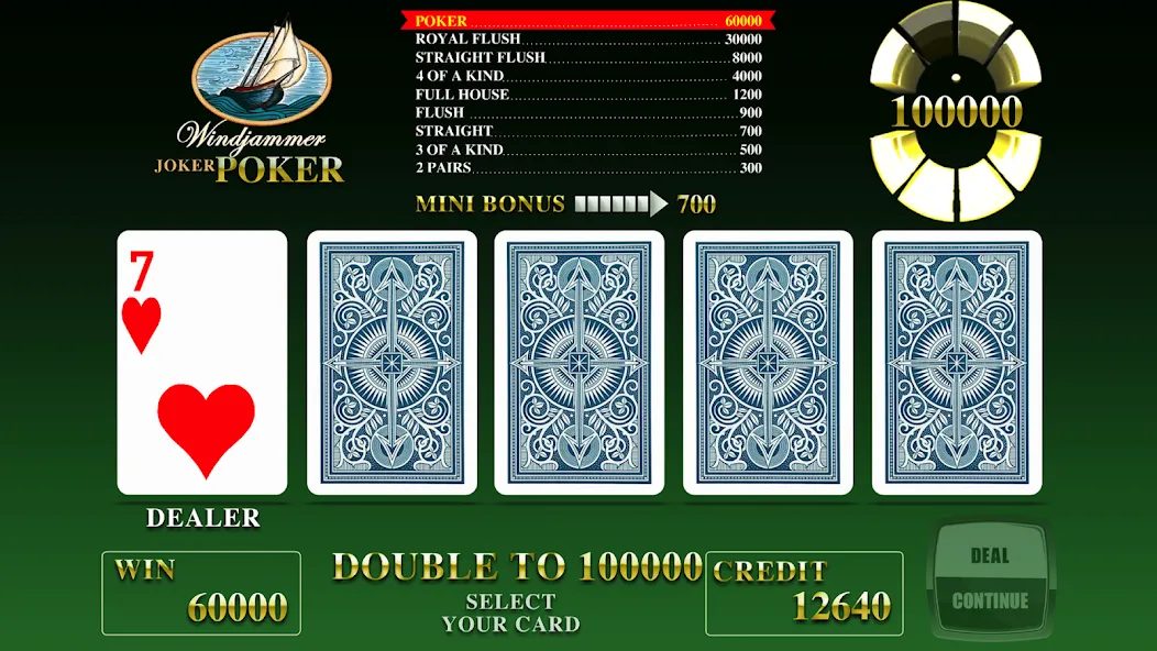 Windjammer Poker (Уиндджаммер Покер)  [МОД Много монет] Screenshot 1