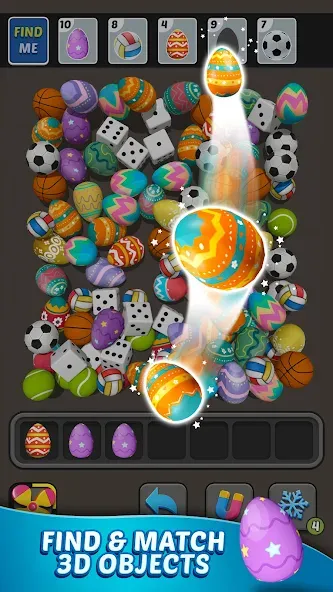 Triple Find - Match Triple 3D (Трипл Файнд)  [МОД Бесконечные монеты] Screenshot 1