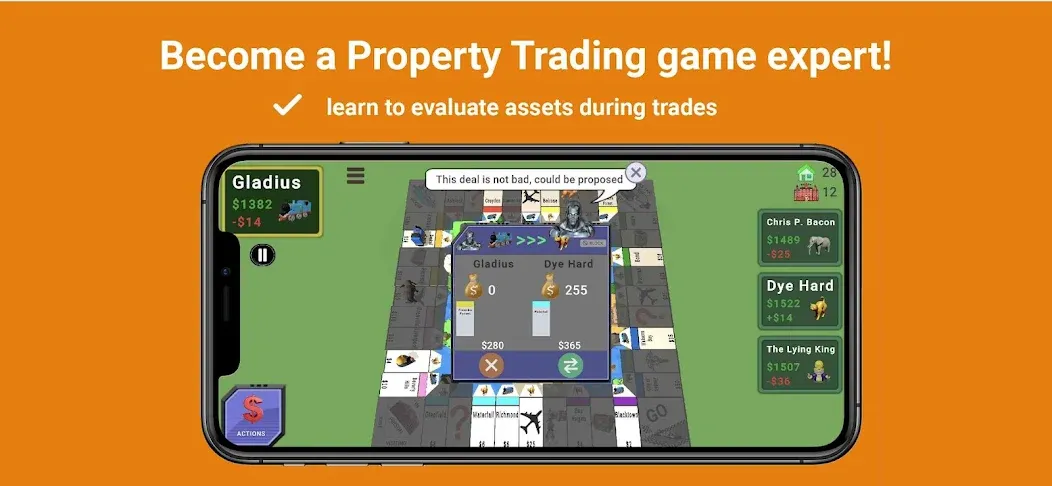 Quadropoly - Monopolist Tycoon  [МОД Меню] Screenshot 5