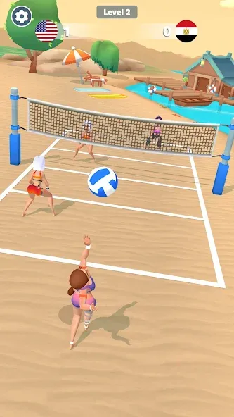 Beach Volleyball Game (Бичволлейбол игра)  [МОД Unlocked] Screenshot 4