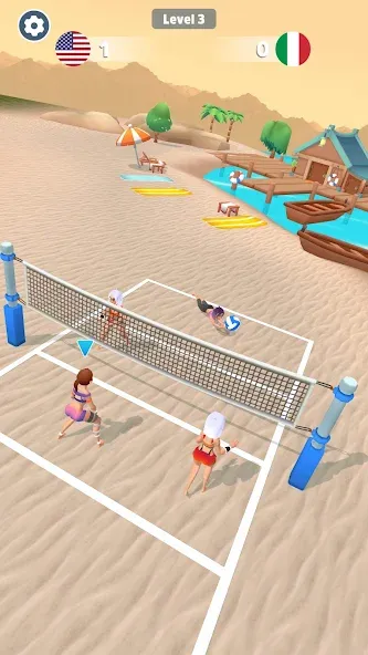 Beach Volleyball Game (Бичволлейбол игра)  [МОД Unlocked] Screenshot 5