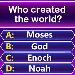 Взлом Bible Trivia - Word Quiz Game (Библейская викторина)  [МОД Unlocked] - последняя версия apk на Андроид