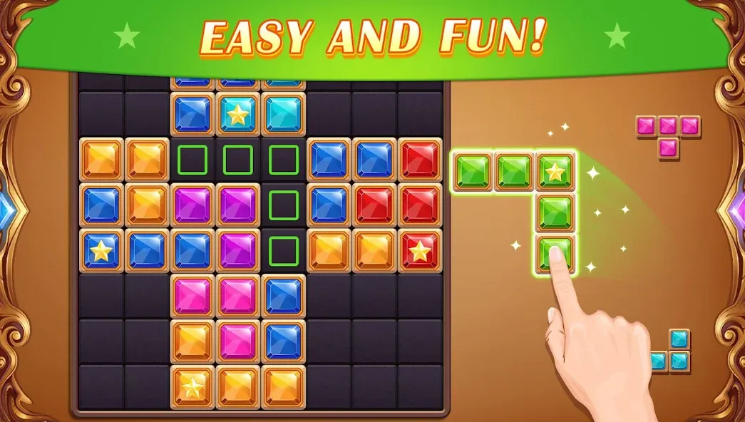 Block Puzzle: Diamond Star  [МОД Много денег] Screenshot 3