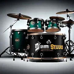 Скачать взломанную Drum Studio: Bateria Virtual (Драм студио)  [МОД Mega Pack] - последняя версия apk на Андроид