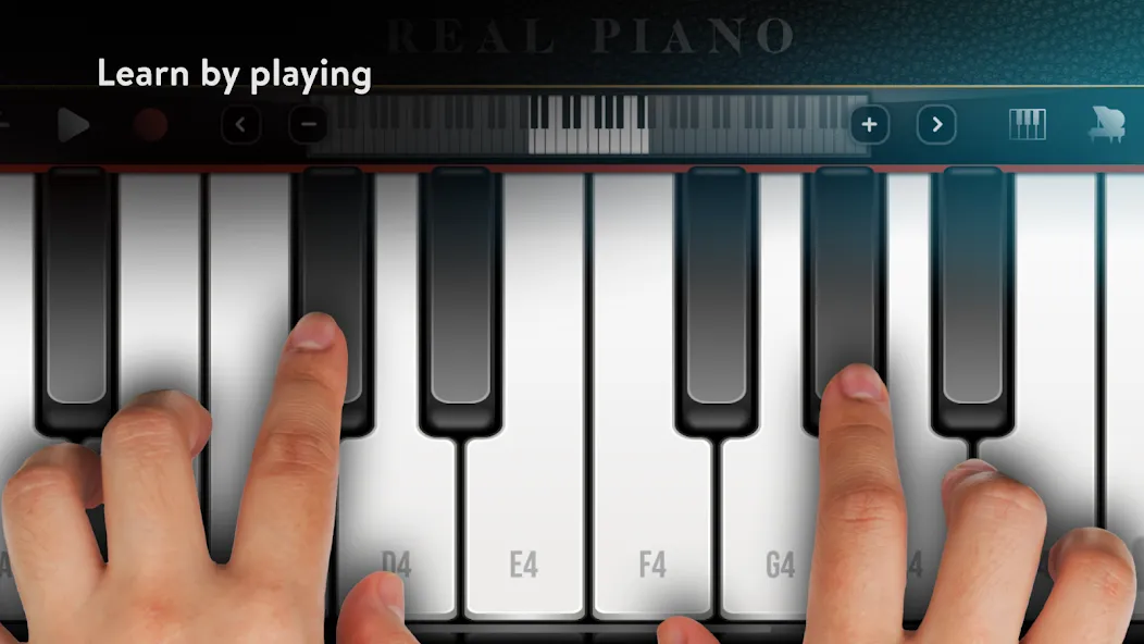 Real Piano electronic keyboard (Риал Пиано)  [МОД Menu] Screenshot 1