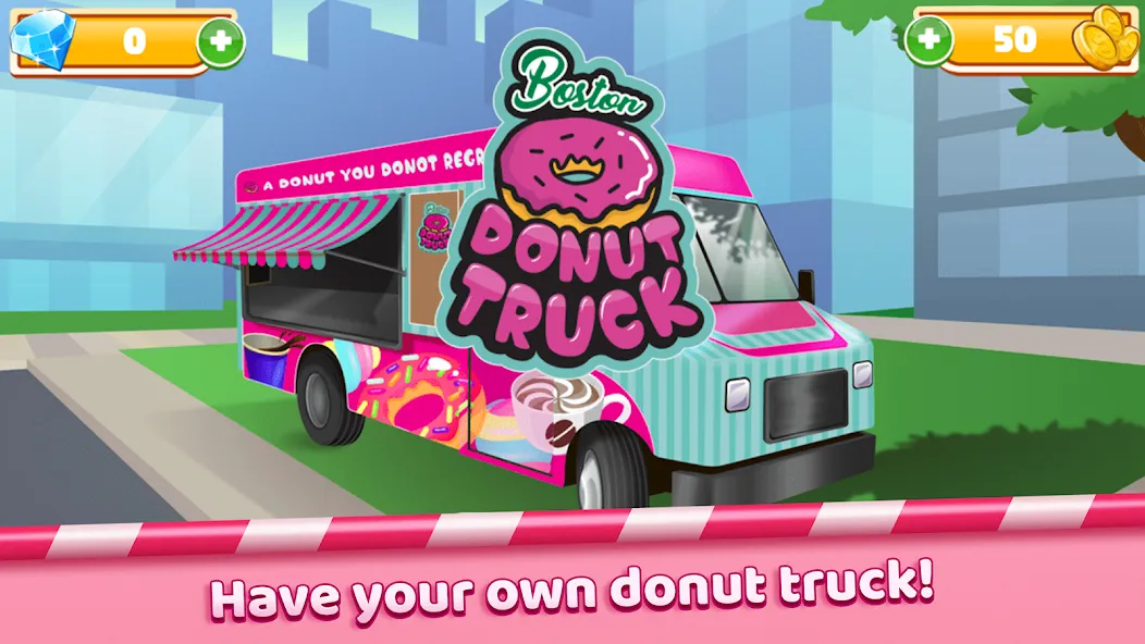 Boston Donut Truck: Food Game (Бостонский Донат Трак)  [МОД Unlocked] Screenshot 1