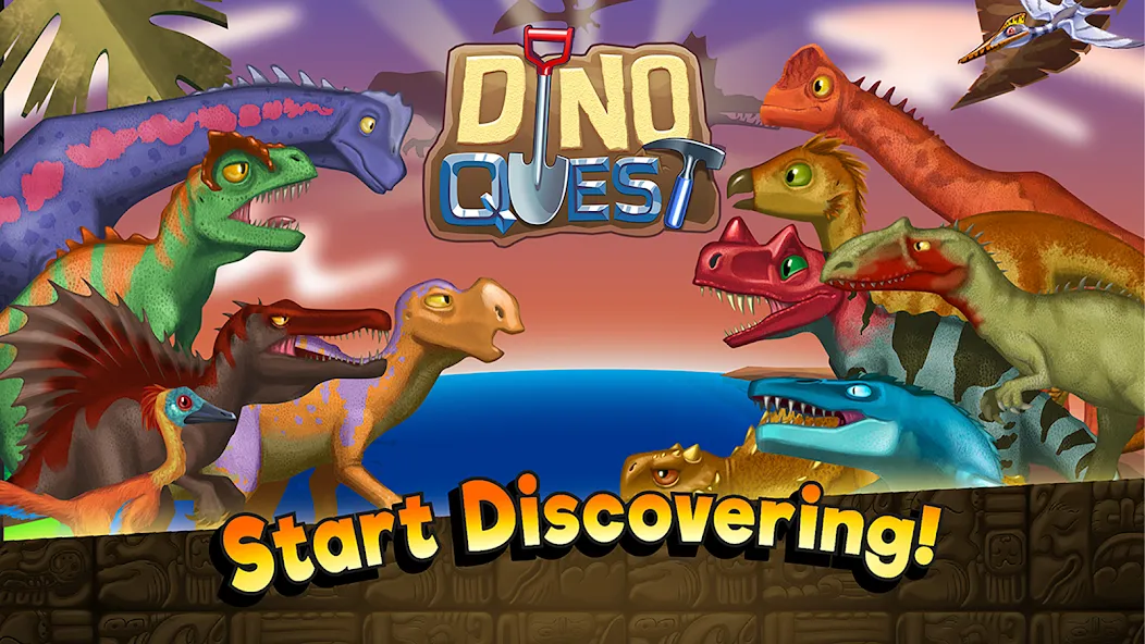 Dino Quest: Dig Dinosaur Game (Дино Квест)  [МОД Бесконечные деньги] Screenshot 5