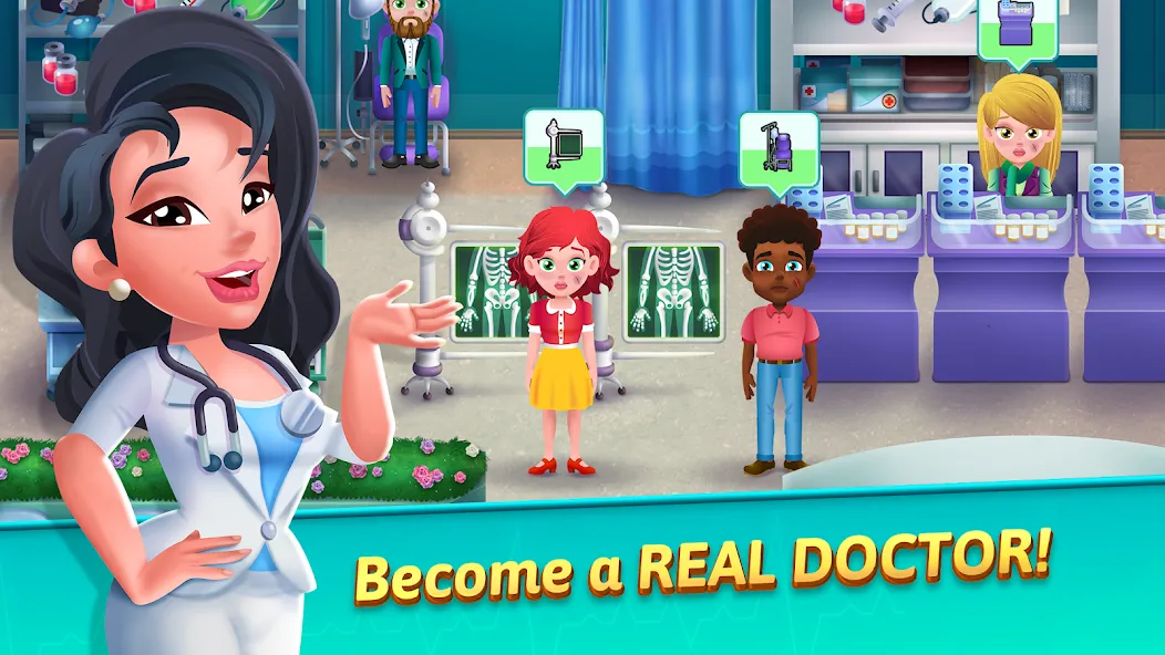 Medicine Dash: Hospital Game (Медицинский Дэш)  [МОД Unlimited Money] Screenshot 1