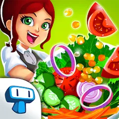 Взломанная My Salad Bar: Veggie Food Game (Мой салатбар)  [МОД Бесконечные деньги] - стабильная версия apk на Андроид