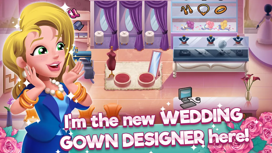 Wedding Salon Dash Bridal Shop (Свадебный салон Дэш Бутик невест)  [МОД Бесконечные монеты] Screenshot 1