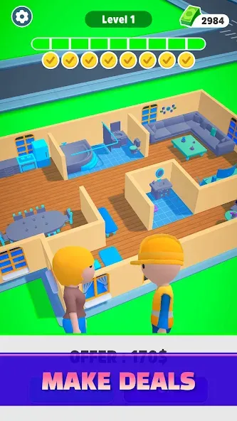 Home Builder 3D !  [МОД Unlocked] Screenshot 3