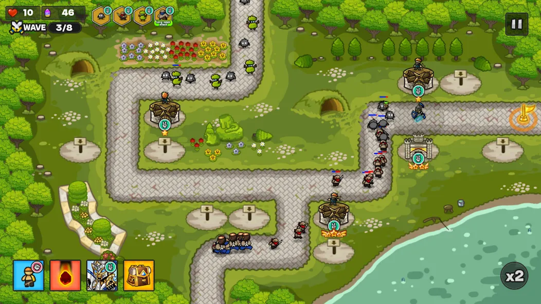 Gold tower defence M (Голд тауэр дефенс М)  [МОД Бесконечные деньги] Screenshot 4