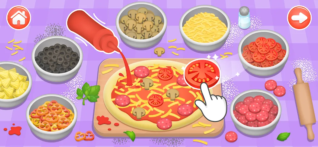 Kids Cooking Games 2+ Year Old  [МОД Mega Pack] Screenshot 1