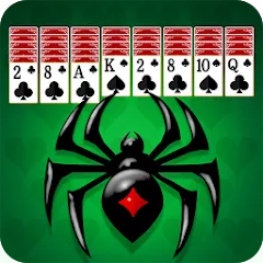 Взлом Spider Solitaire: Card Game (Спайдер Солитер)  [МОД Mega Pack] - полная версия apk на Андроид