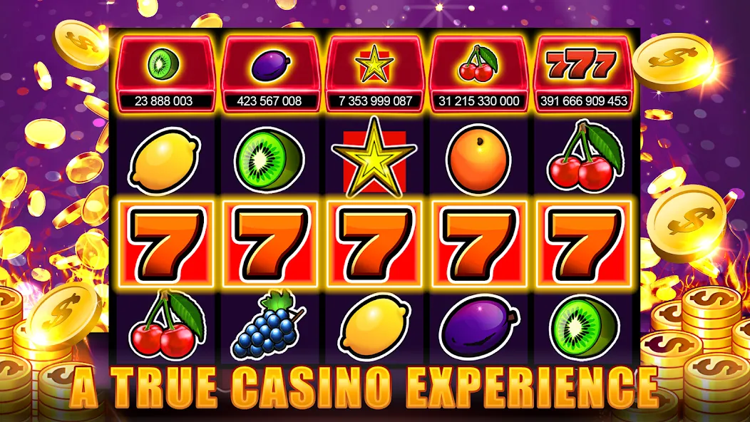 Slots 777 - Slot Machine Games  [МОД Unlocked] Screenshot 1