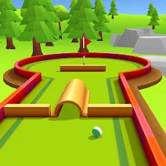 Взломанная Mini Golf Game - Putt Putt 3D (Мини Гольф Челлендж)  [МОД Mega Pack] - полная версия apk на Андроид