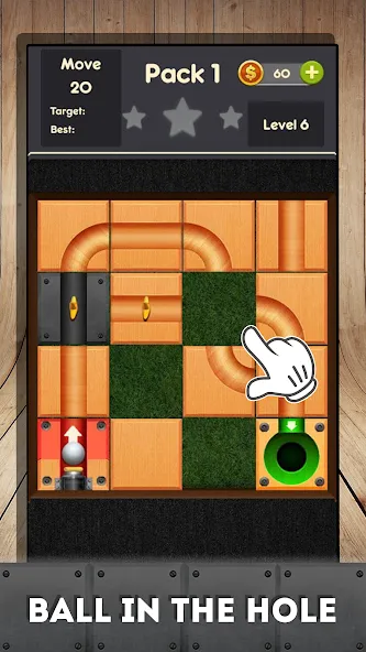 Rolling ball - slide puzzle  [МОД Много монет] Screenshot 3