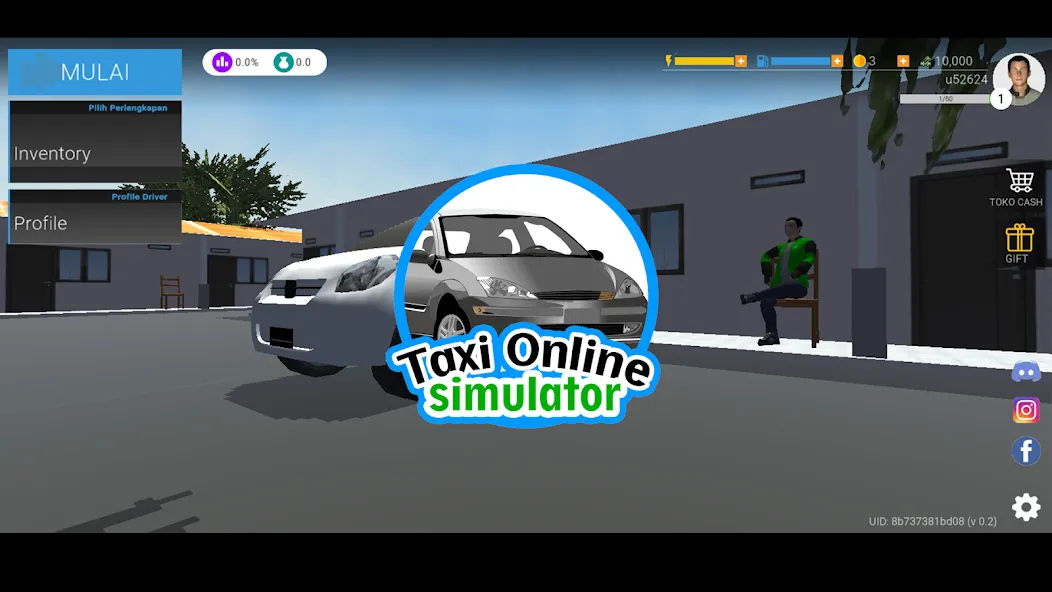 Taxi Online Simulator ID (Такси онлайн симулятор )  [МОД Бесконечные деньги] Screenshot 1