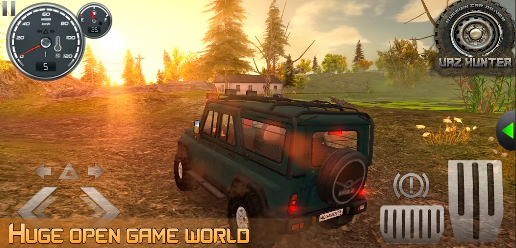 Russian Car Driver Uaz Hunter  [МОД Меню] Screenshot 2