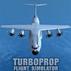 Скачать взломанную Turboprop Flight Simulator (Турбовинтовой симулятор полета 3D)  [МОД Unlocked] - полная версия apk на Андроид