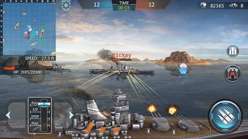 Warship Attack 3D  [МОД Бесконечные монеты] Screenshot 1