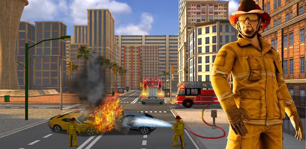 Real Firefighter 3D Simulator (Реальный Пожарник 3D Симулятор)  [МОД Unlocked] Screenshot 2