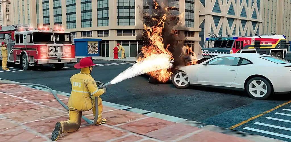 Real Firefighter 3D Simulator (Реальный Пожарник 3D Симулятор)  [МОД Unlocked] Screenshot 5