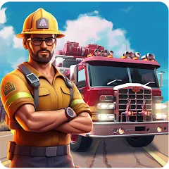 Взлом Real Firefighter 3D Simulator (Реальный Пожарник 3D Симулятор)  [МОД Unlocked] - полная версия apk на Андроид