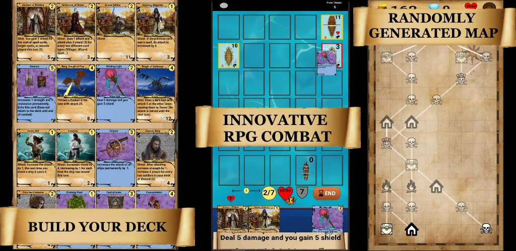 RogueShip - RPG Roguelike Card (РоугеШип)  [МОД Unlimited Money] Screenshot 2
