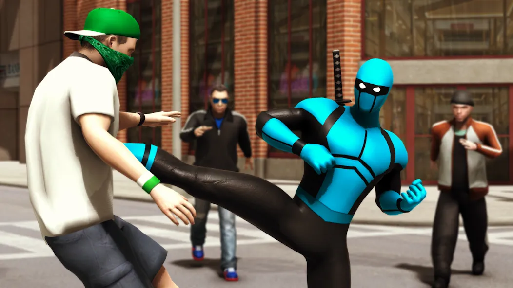 Blue Ninja : Superhero Game (Блу Ниндзя)  [МОД Unlimited Money] Screenshot 1