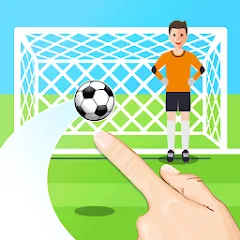 Скачать взлом Penalty Shootout Game Offline (Пенальти игра без подключения к интернету)  [МОД Unlimited Money] - стабильная версия apk на Андроид