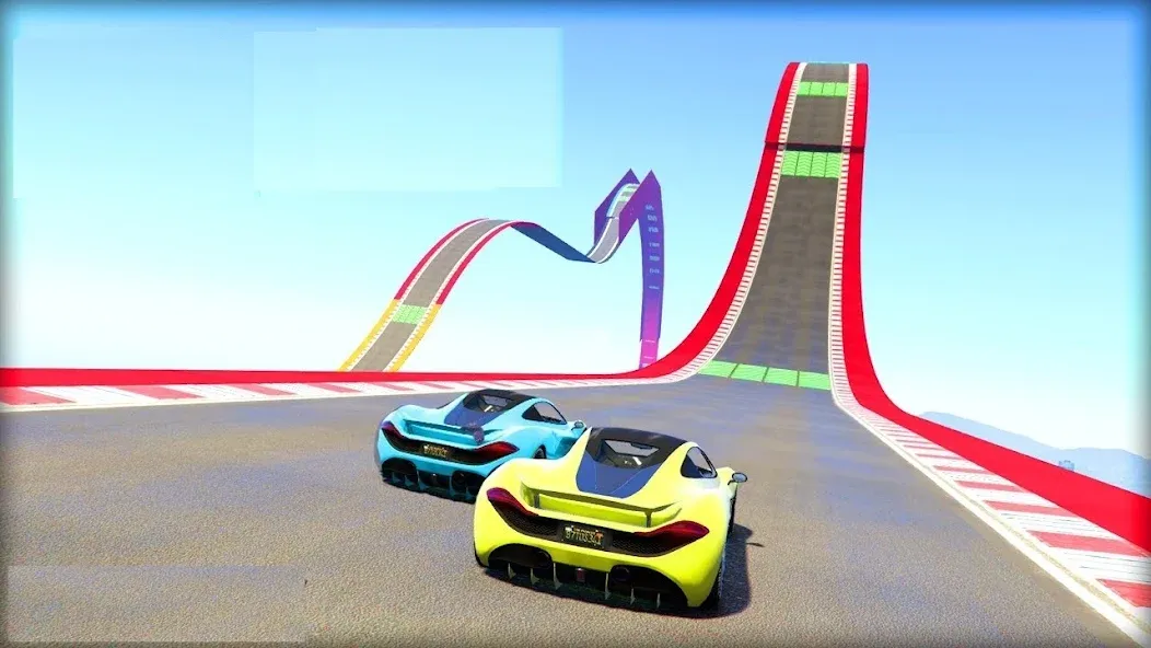 Mega Ramp Car Offline Games  [МОД Много монет] Screenshot 2