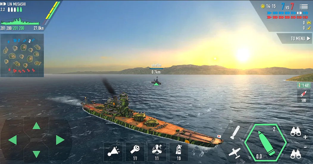 Battle of Warships: Online (Баттл оф Уоршипс)  [МОД Все открыто] Screenshot 3