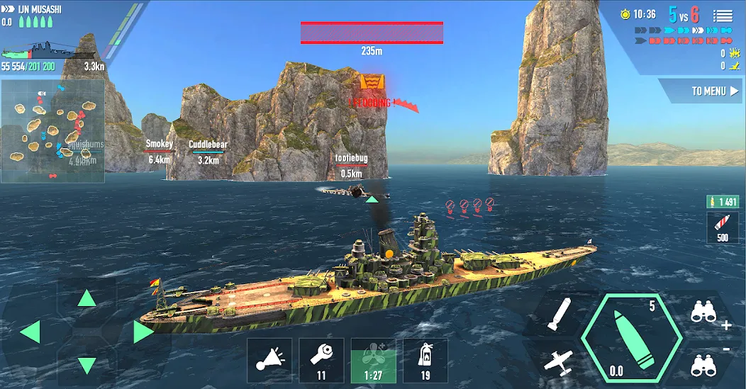 Battle of Warships: Online (Баттл оф Уоршипс)  [МОД Все открыто] Screenshot 4