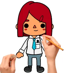 Скачать взлом How to draw Toca  [МОД Бесконечные монеты] - стабильная версия apk на Андроид