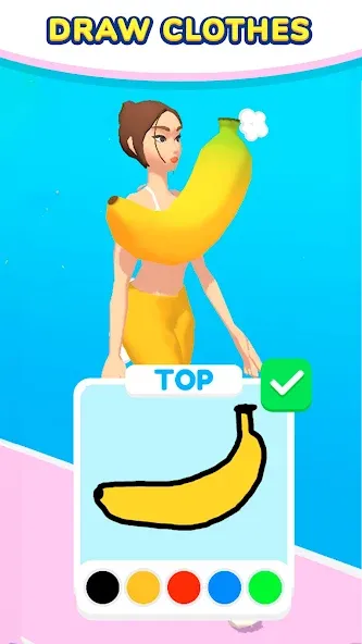 Draw Dress!  [МОД Unlimited Money] Screenshot 1