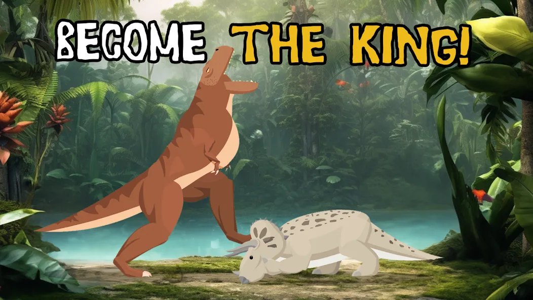 T-Rex Fights Dinosaurs  [МОД Много монет] Screenshot 4