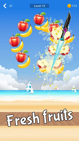 Fruit Sniper (Фрут Снайпер)  [МОД Много денег] Screenshot 1