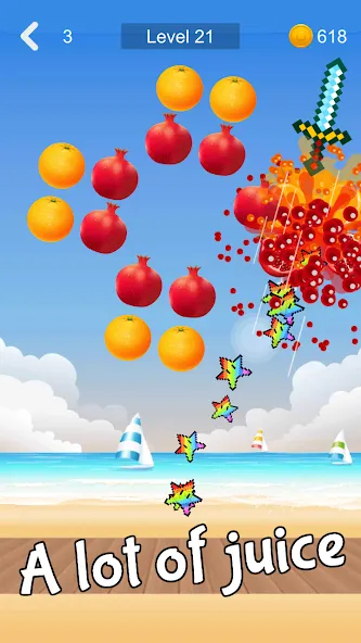 Fruit Sniper (Фрут Снайпер)  [МОД Много денег] Screenshot 2