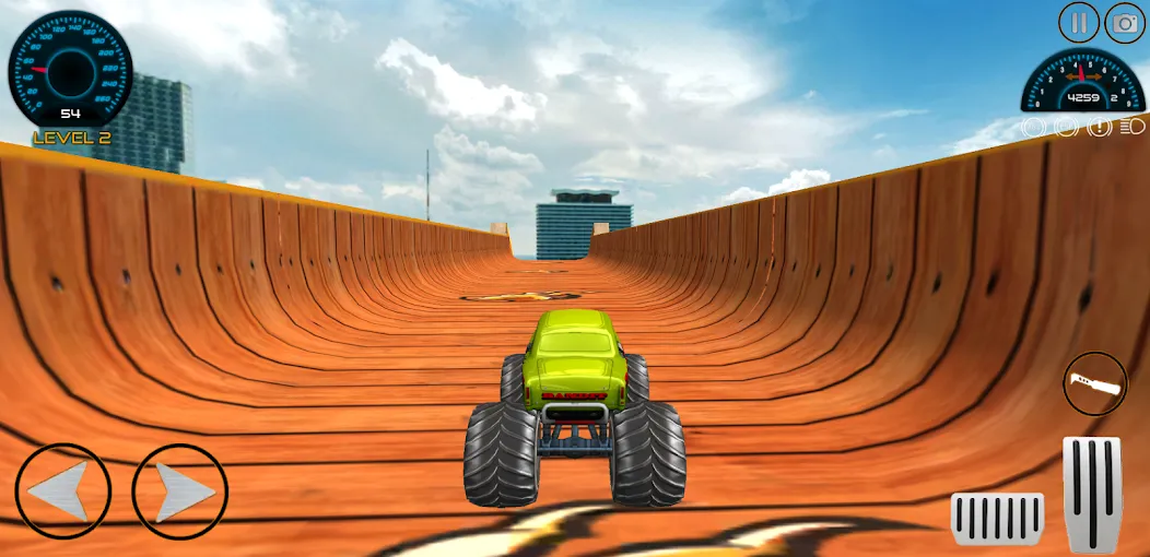 Monster Truck Car Game 3d (Монстр Трак Стант)  [МОД Unlocked] Screenshot 5