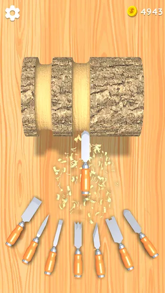 Wood Turning 3D - Carving Game  [МОД Меню] Screenshot 1