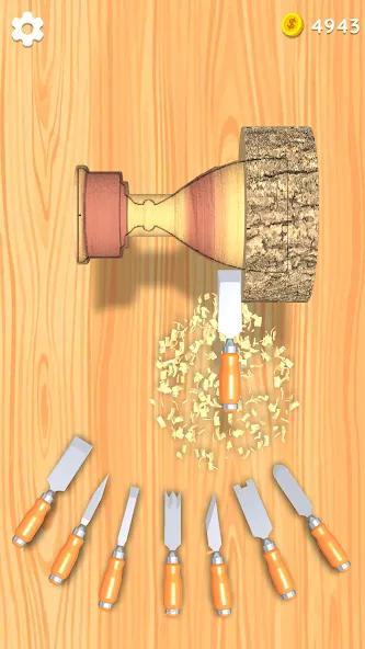 Wood Turning 3D - Carving Game  [МОД Меню] Screenshot 2